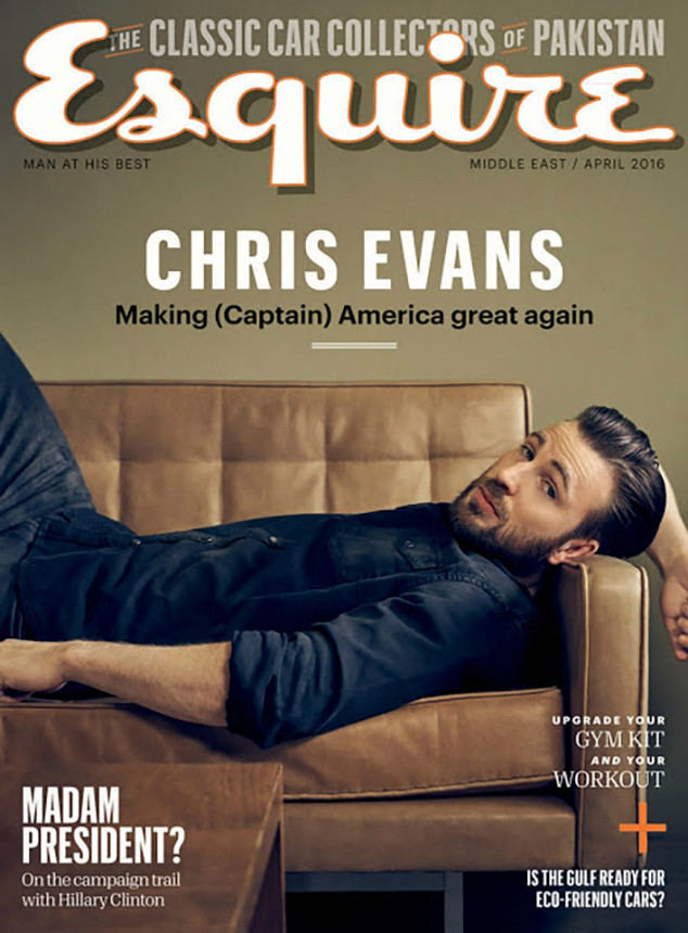 Chris Evans, Esquire Middle East Chris Evans, Esquire Middle East